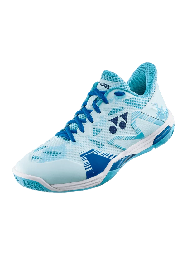 Yonex Power Cushion Eclipsion Z3 Wide badminton shoe in light blue, side view