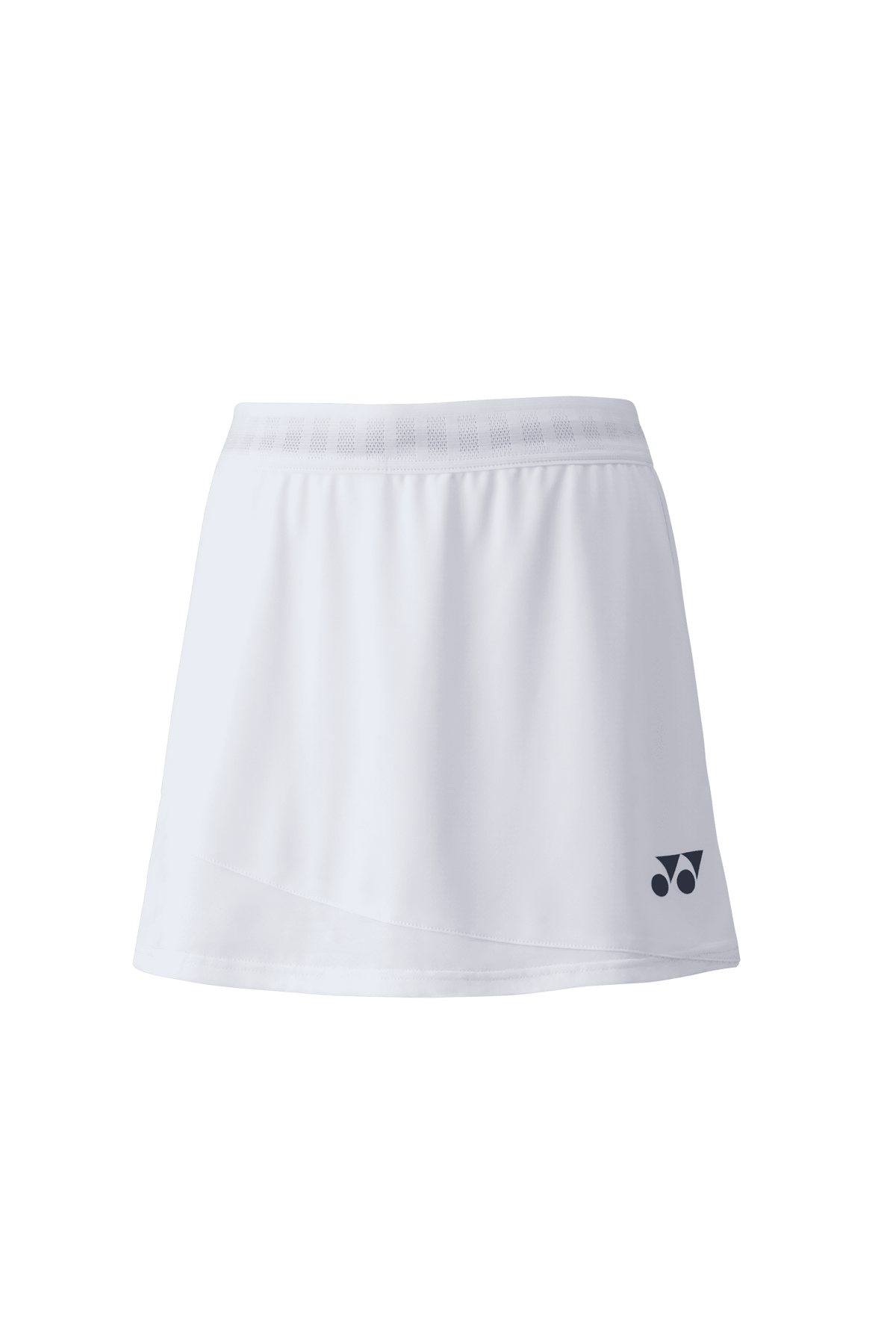 Yonex 26092EX women's badminton skirt in white, front view