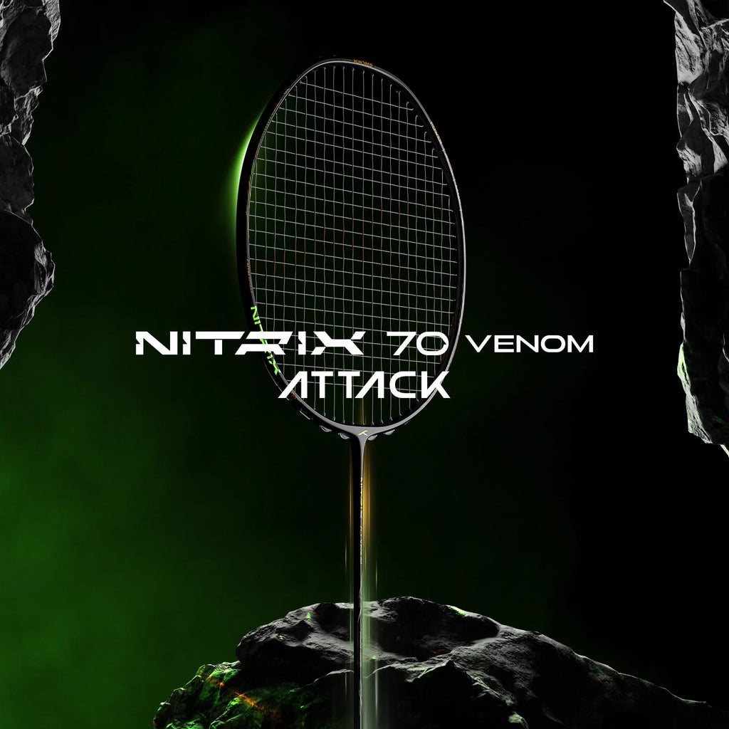 Hundred Nitrix 70 Venom (Black/Green) Badminton Racket
