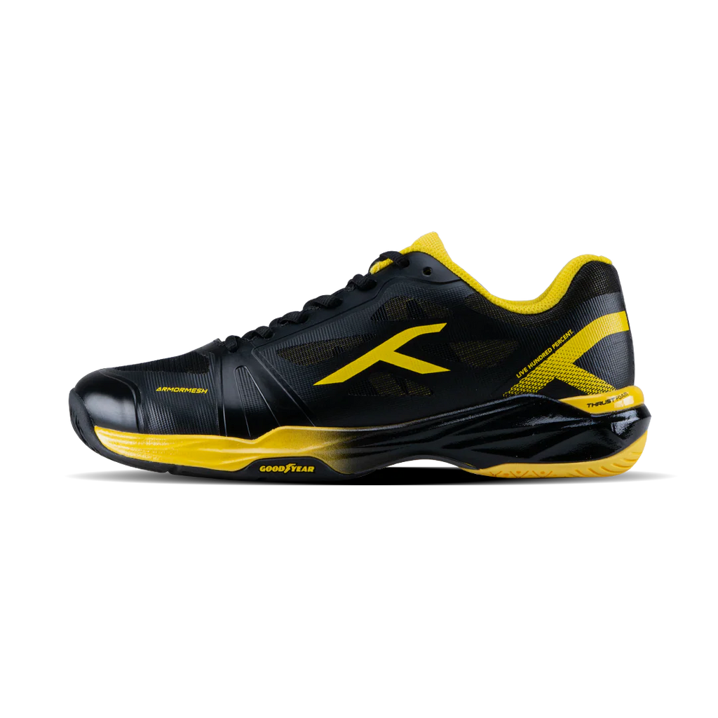 Hundred Phenom (Black/Yellow) Badminton Shoes