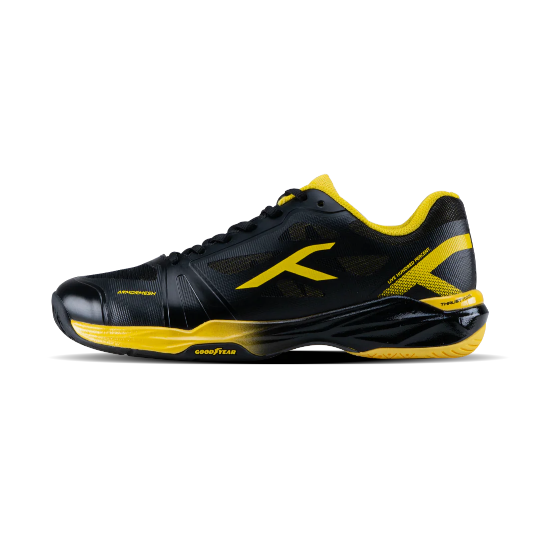 Hundred Phenom (Black/Yellow) Badminton Shoes