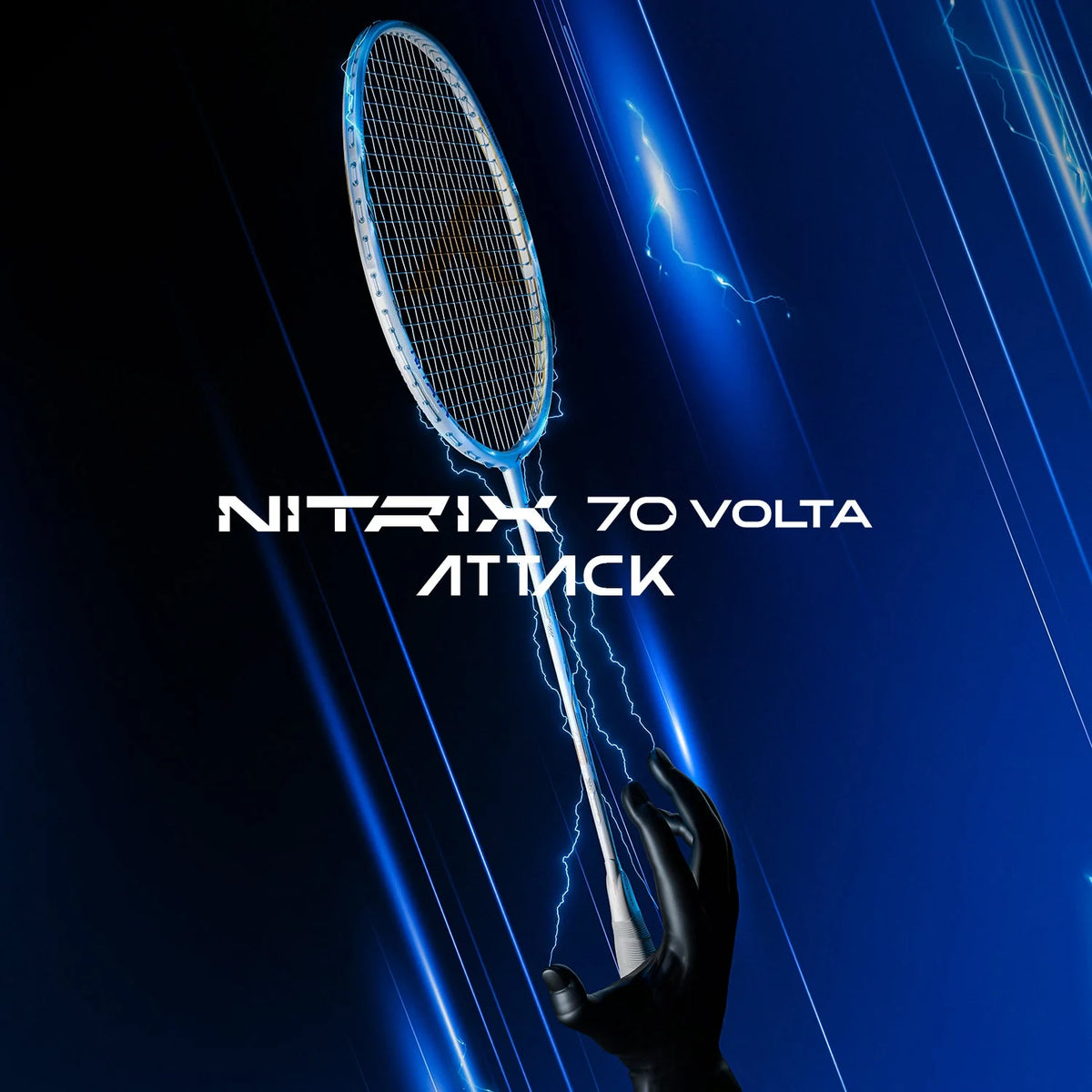 Hundred Nitrix 70 Volta (White/Copper) Badminton Racket