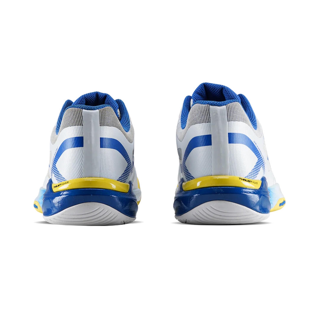 Hundred Phenom (White/Blue/Yellow) Badminton Shoes
