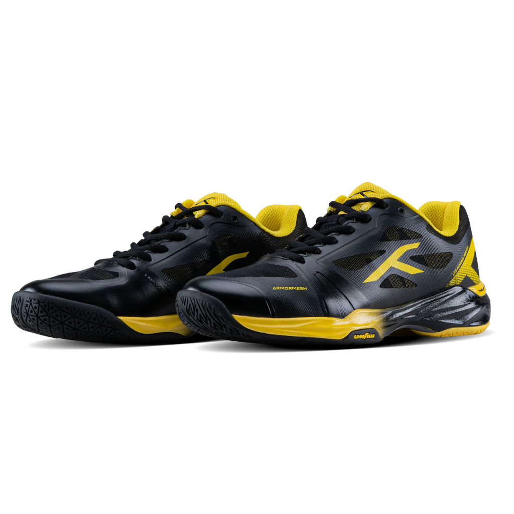 Hundred Phenom (Black/Yellow) Badminton Shoes