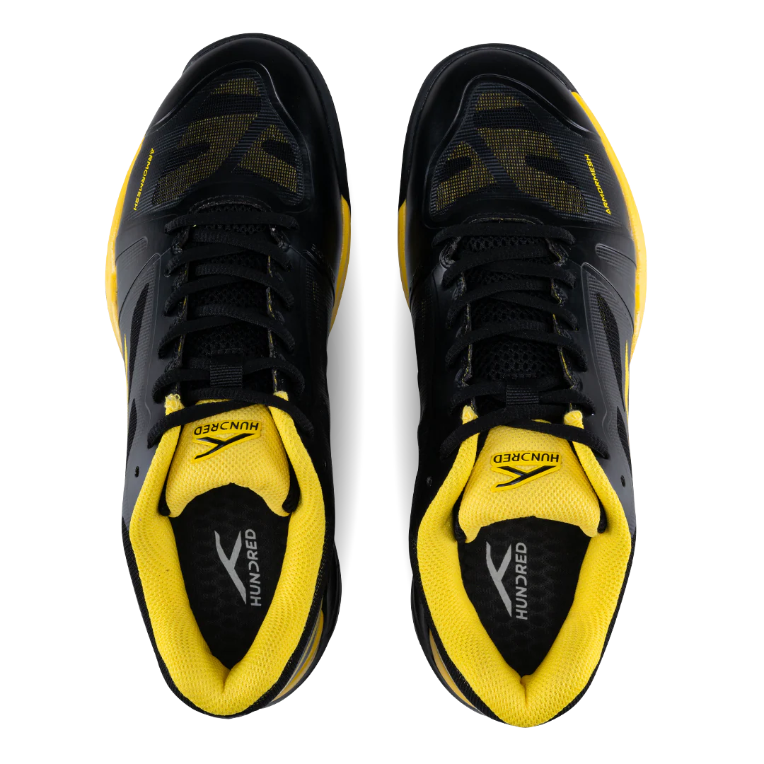 Hundred Phenom (Black/Yellow) Badminton Shoes