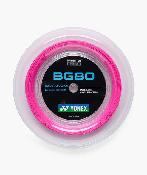 Yonex BG 80 200m Reel Badminton String