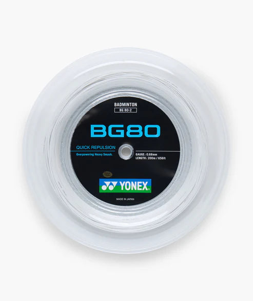 Yonex BG 80 200m Reel Badminton String