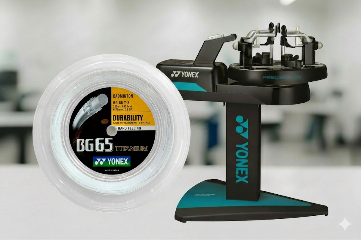 YONEX BG-65 TITANIUM (REEL STRING INSTALL SERVICE)