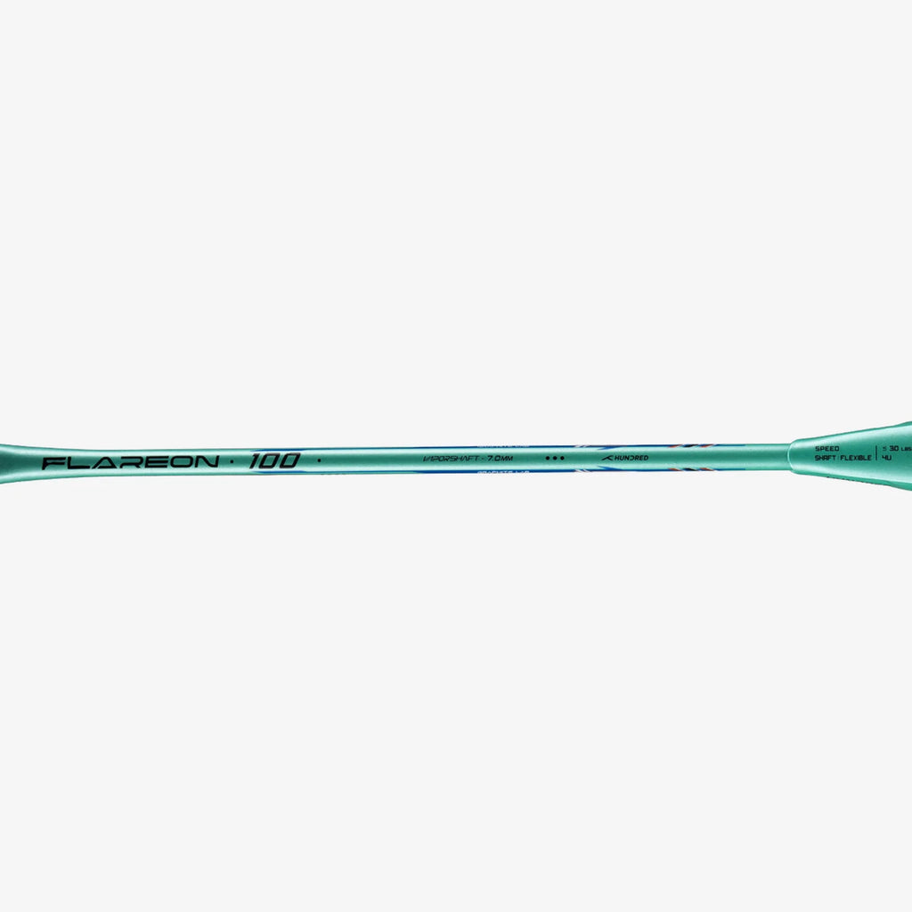 Hundred FLAREON 100 (Turquoise) - (Pre-Strung) Badminton Racket