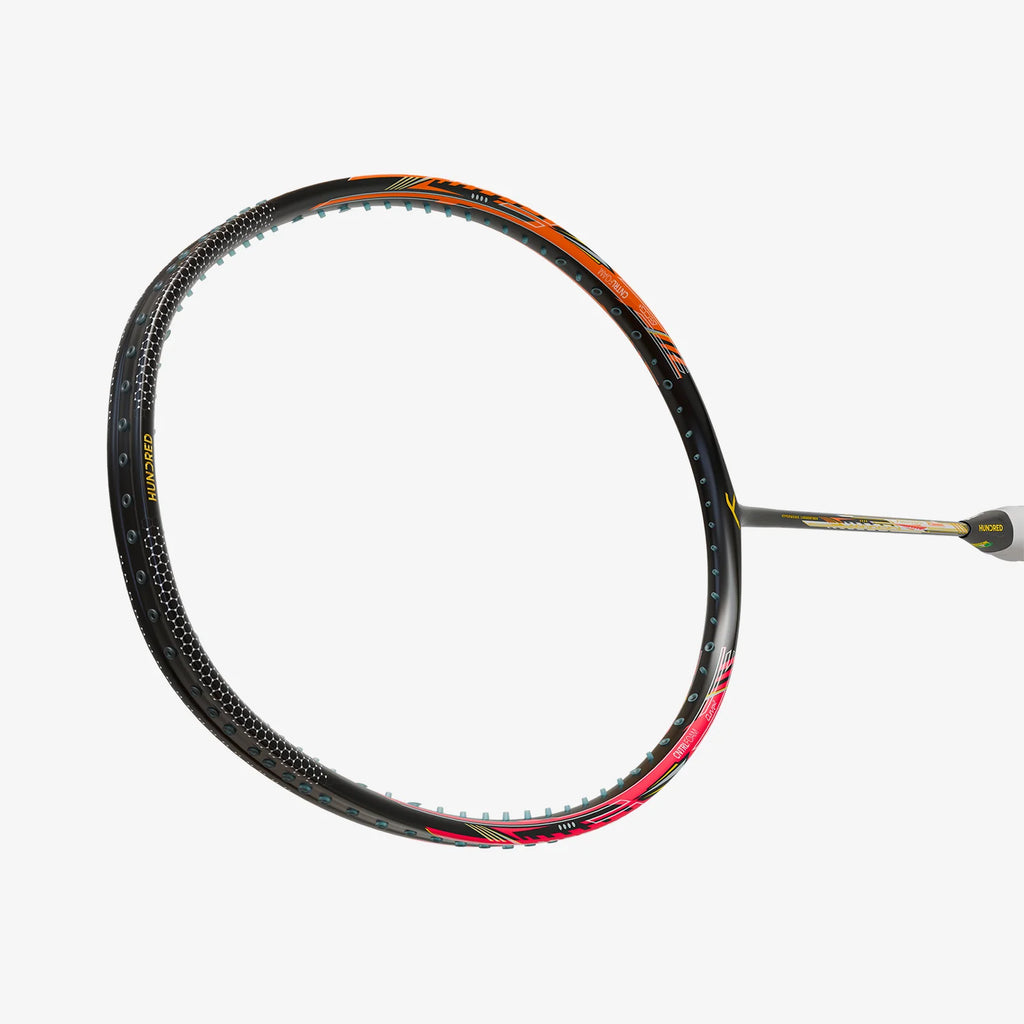 Hundred Flareon 700 (Black/Orange/Pink) Badminton Racket