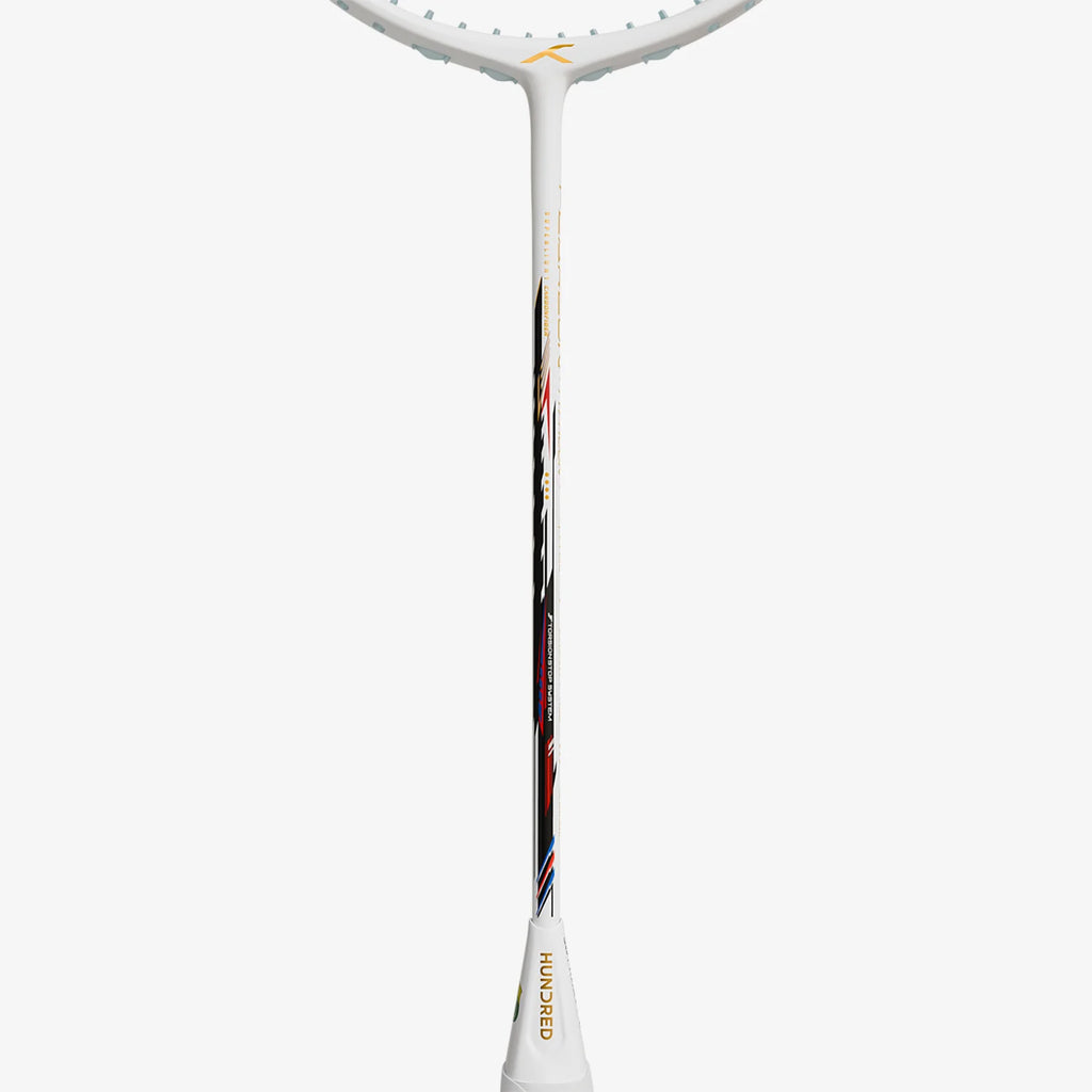 Hundred Flareon Typhoon (White/Red/Blue) (Pre-Strung) Badminton Racket