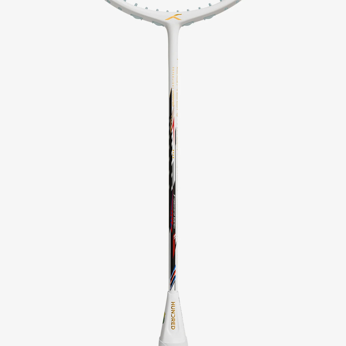 Hundred Flareon Typhoon (White/Red/Blue) (Pre-Strung) Badminton Racket