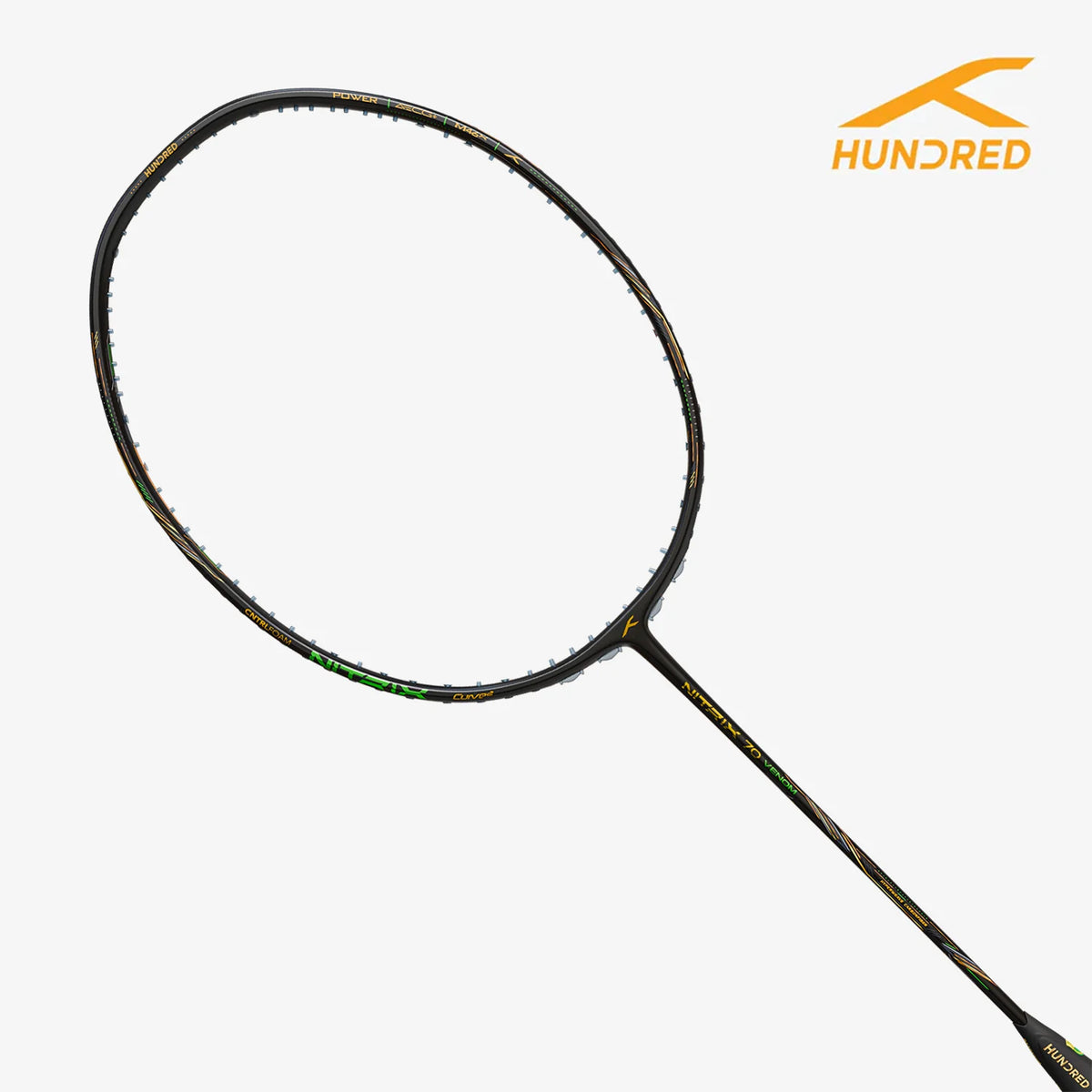 Hundred Nitrix 70 Venom (Black/Green) Badminton Racket