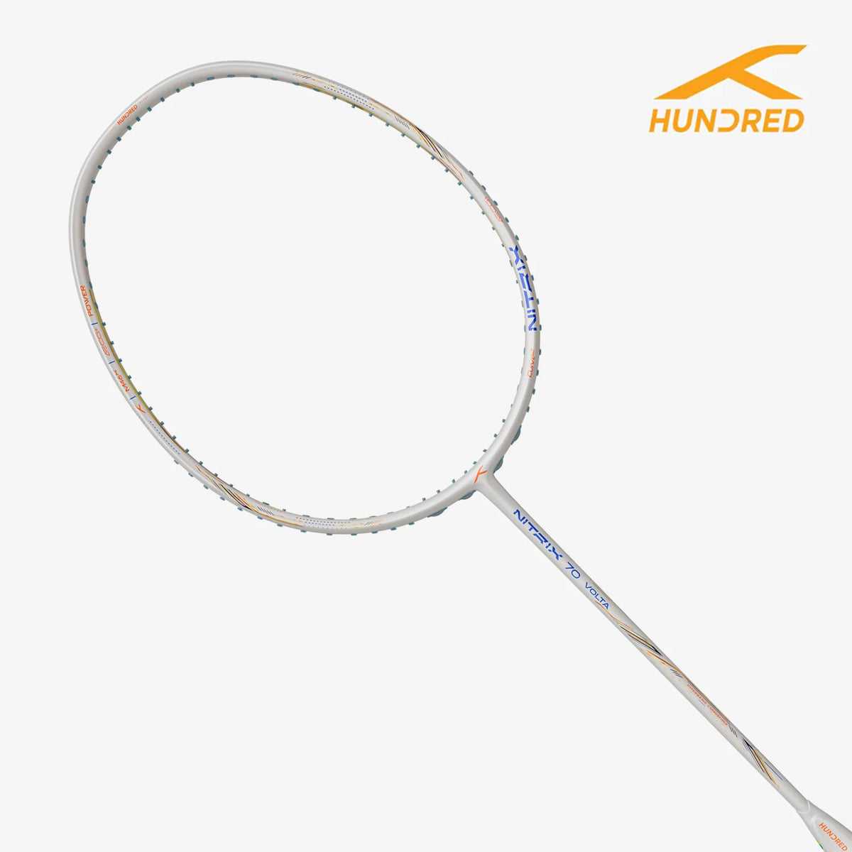 Hundred Nitrix 70 Volta (White/Copper) Badminton Racket