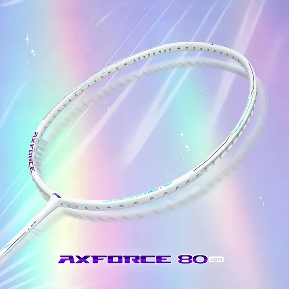 Li-Ning AxForce 80 Light (Pearl White/Flower Blue) Badminton Racket