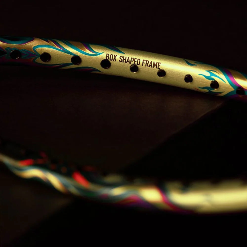 Li-Ning AxForce 100 Qilin (Gold/Blue/Black) Badminton Racket