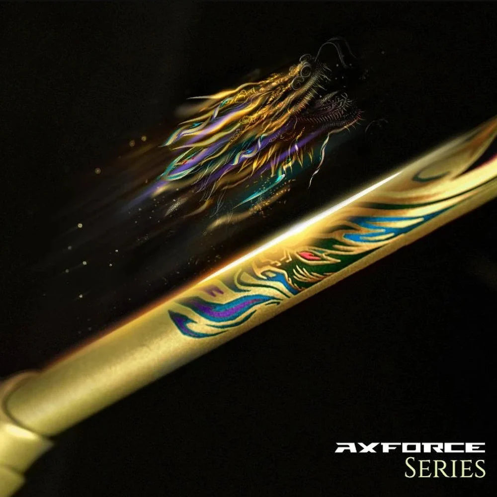 Li-Ning AxForce 100 Qilin (Gold/Blue/Black) Badminton Racket