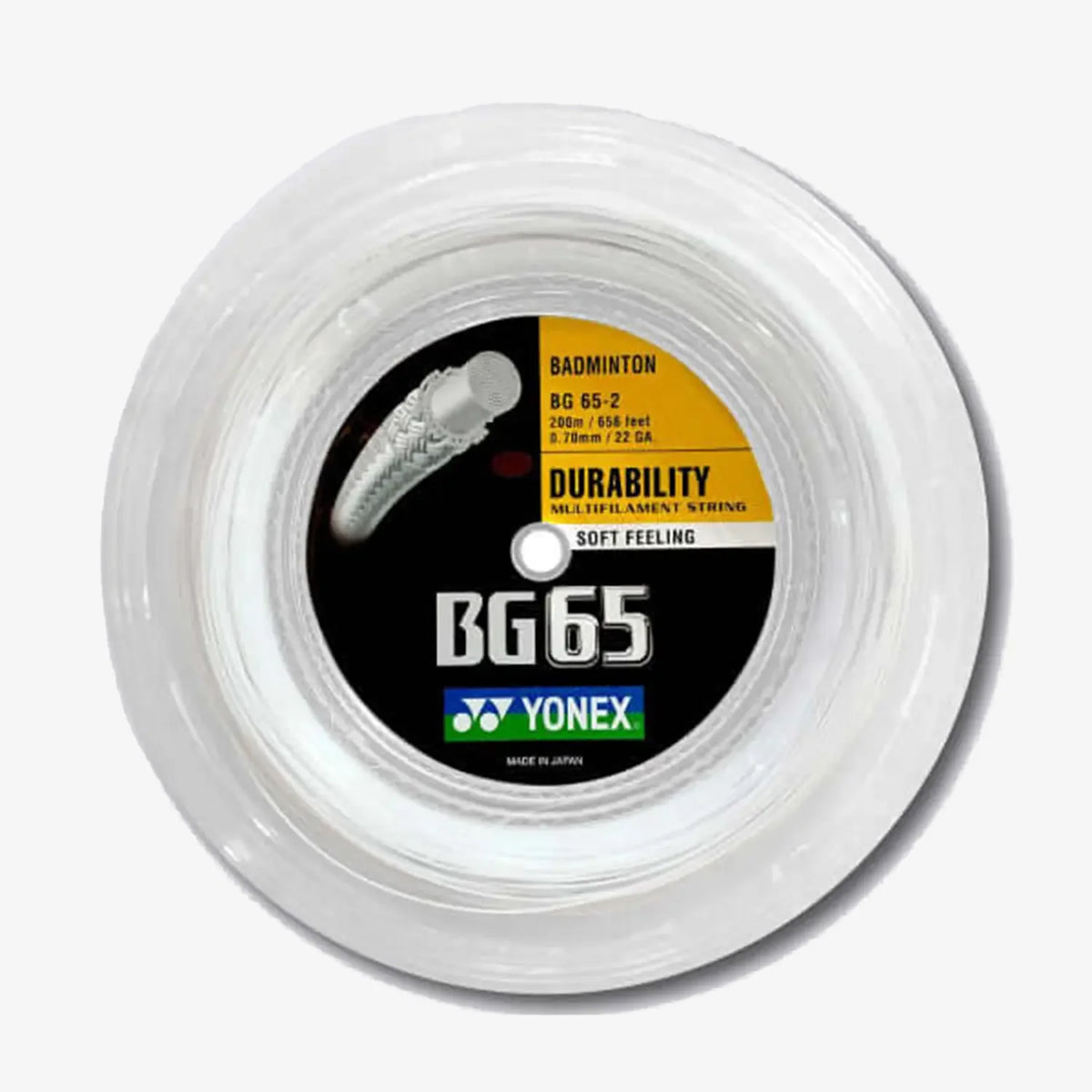 Yonex BG 65 200m Reel Badminton String