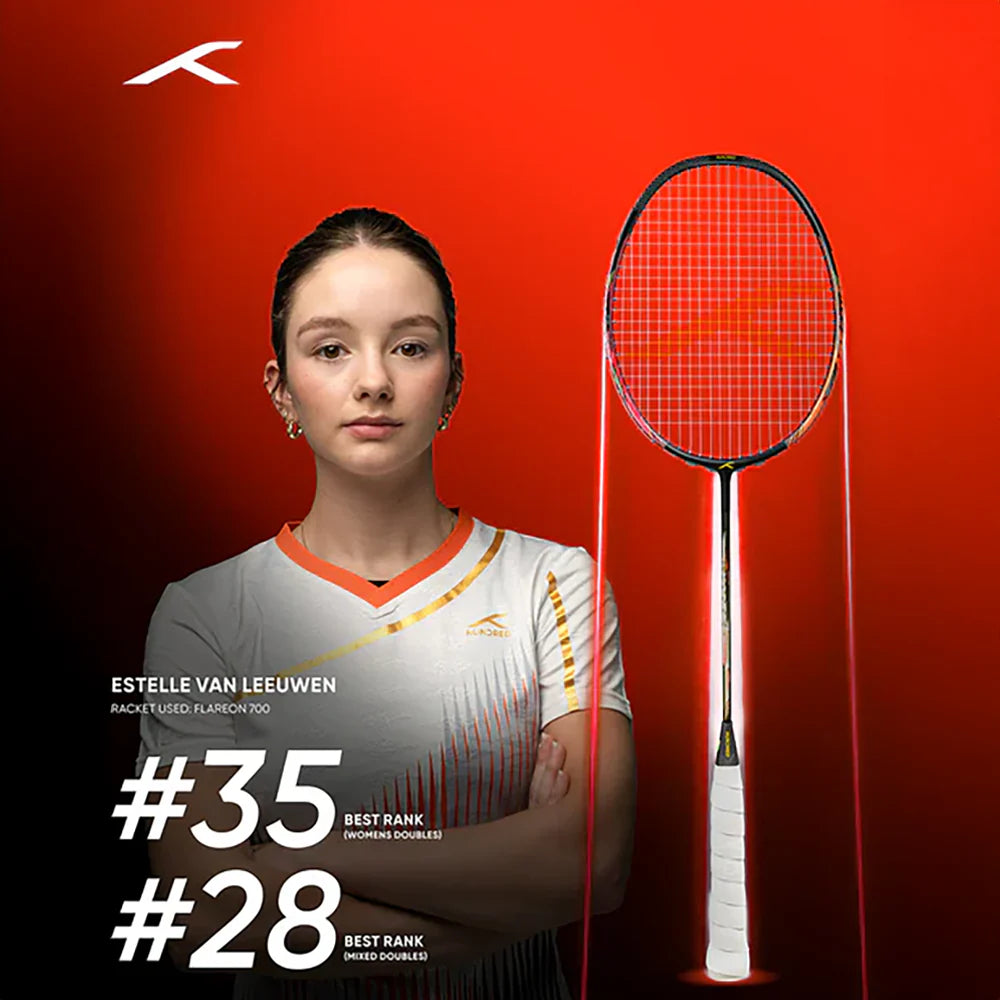 Hundred Flareon 700 (Black/Orange/Pink) Badminton Racket