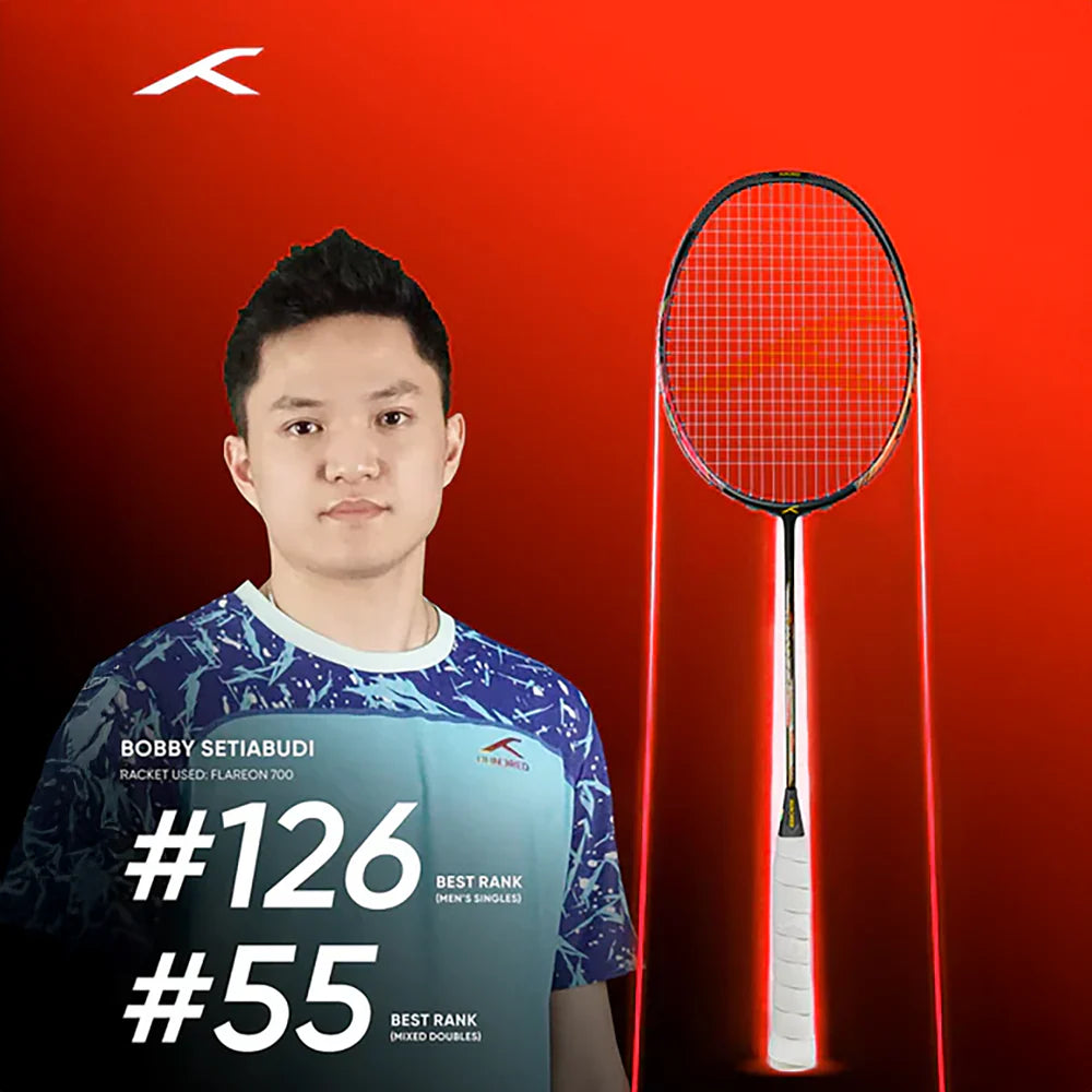 Hundred Flareon 700 (Black/Orange/Pink) Badminton Racket