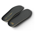 Hundred Steady Soft Pro badminton shoe insole pair, dark grey with orange logo