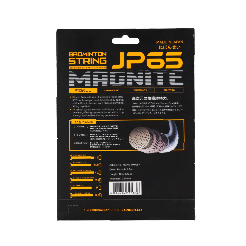 JP65 Magnite 10M Pack Badminton String