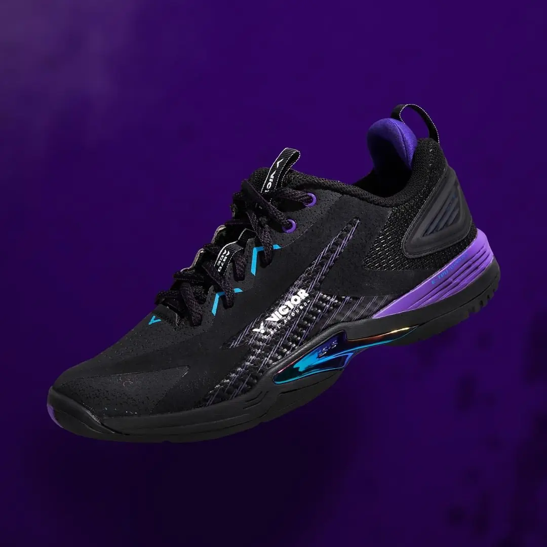 Victor x Lee Zii Jia A970ACE C (Black/Purple) Badminton Shoes