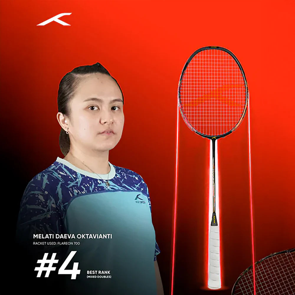 Hundred Flareon 700 (Black/Orange/Pink) Badminton Racket