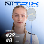 Hundred Nitrix 70 Volta (White/Copper) Badminton Racket