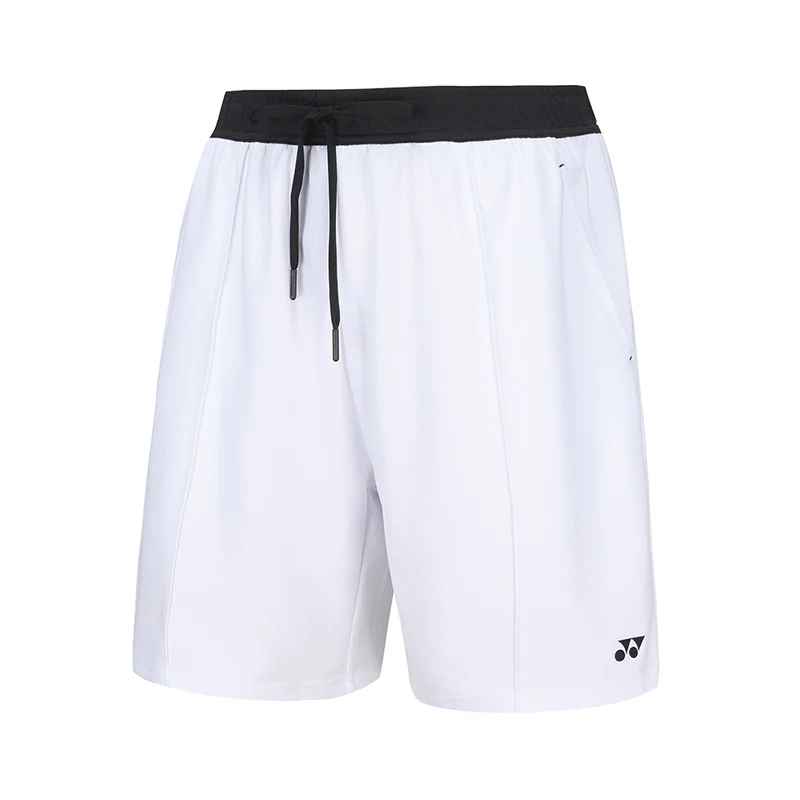 Yonex Men's Badminton Shorts 120164BCR (White) - front