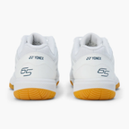 Yonex Power Cushion 65 Z4 white badminton shoe, heel view of both shoes