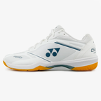 Yonex Power Cushion 65 Z4 white badminton shoe, outer side profile with gum outsole